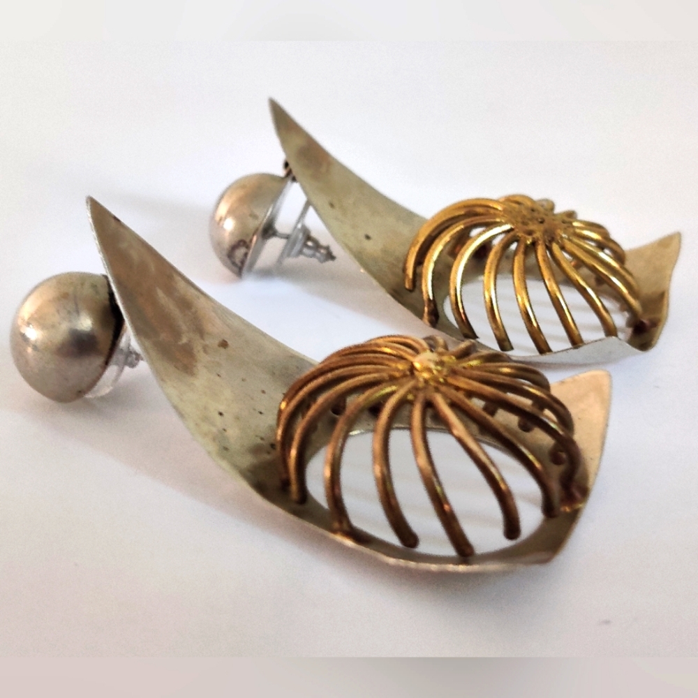 Vintage MCM Modernist Earrings
